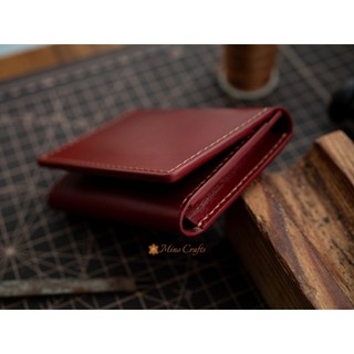 Mino Crafts - Ví gập size nhỏ - Da bò nhập khẩu - Đồ da Handmade