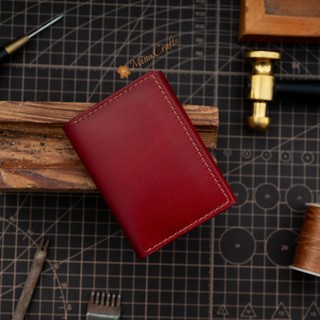 Mino Crafts - Ví gập size nhỏ - Da bò nhập khẩu - Đồ da Handmade