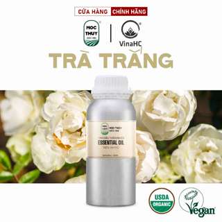 Tinh dầu Trà Trắng nguyên chất hữu cơ MỘC THỦY dung tích 500ml/1L khử mùi làm thơm phòng thư giãn- Đạt chuẩn chất lượng