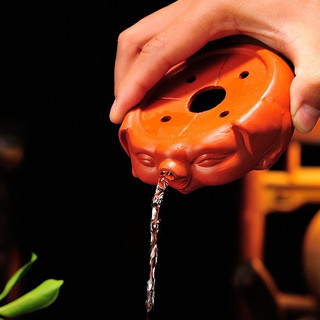 Đôn voi mini cõng ấm trà, chén, chậu bonsai (Dụng cụ kê nắp ấm, kê ấm tử sa hình Trâu, Thiềm Thừ)