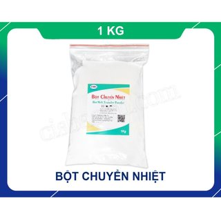 Bột chuyển nhiệt trắng pet transfer dtf, gói 1 kg, 150um