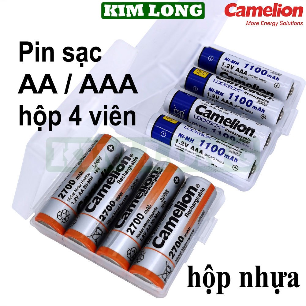 Pin sạc Camelion AA2700mAh,AA2500mAh,AA2300mAh,AAA1100mAh,pin sạc 1.2V,pin tiểu sạc,pin đũa sạc