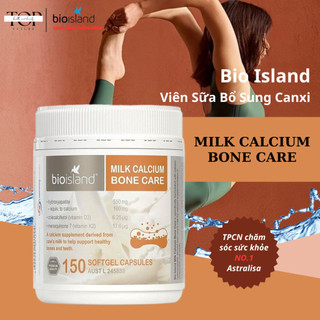 Viên sữa bổ sung canxi cho người lớn 150 viên bio island milk calcium bone care úc