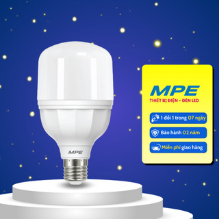 Đèn led bulb trụ lbd2 12w 15w 20w 30w 40w 50w e27 3000k/6500k mpe chính hãng