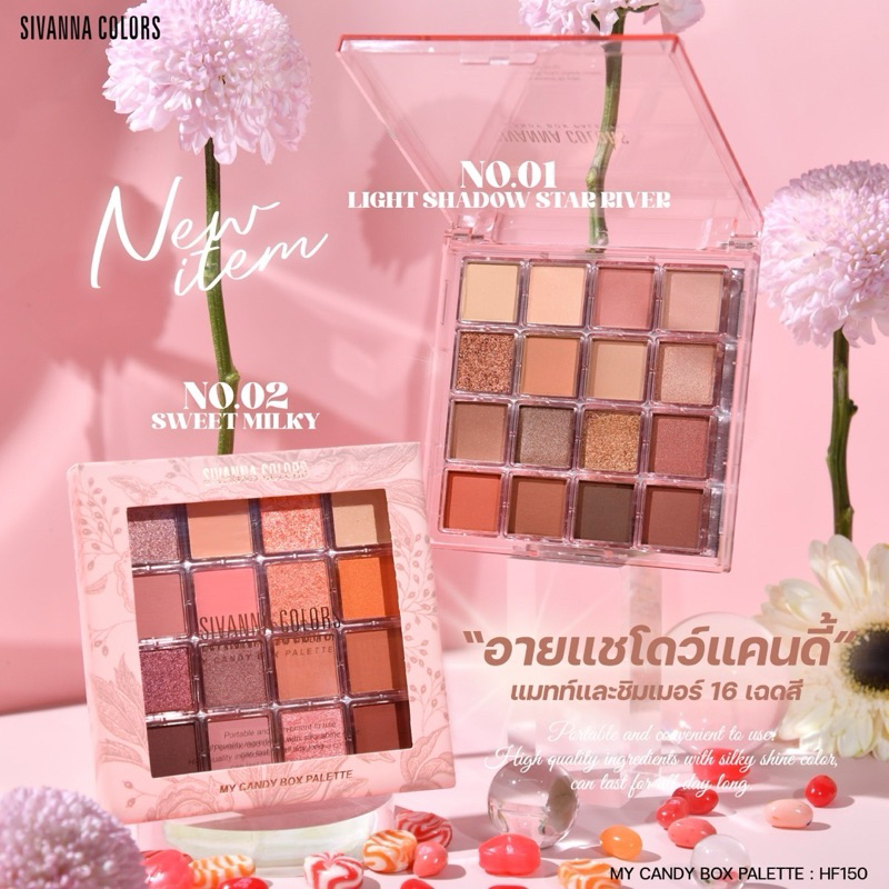 Phấn Mắt Thái Sivanna My Candy Box Palette Sivanna HF150 18,7g