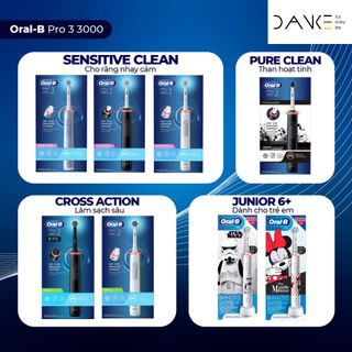 Bàn chải điện oral-b pro 3 3000 hàng pháp, sản xuất tại đức