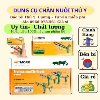 Chủng đậu gà, Xilanh chủng đậu tự động Vetmore chính hãng cao cấp 1 kim và 2kim
