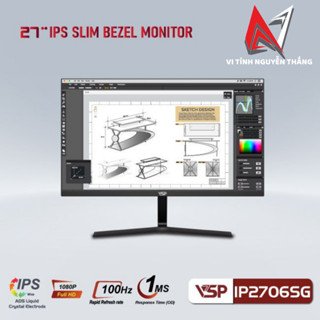 MÀN HÌNH MÁY TÍNH VSP IP2706SG (27''/ FHD/ IPS/ 100Hz/ 1ms/ BLACK)