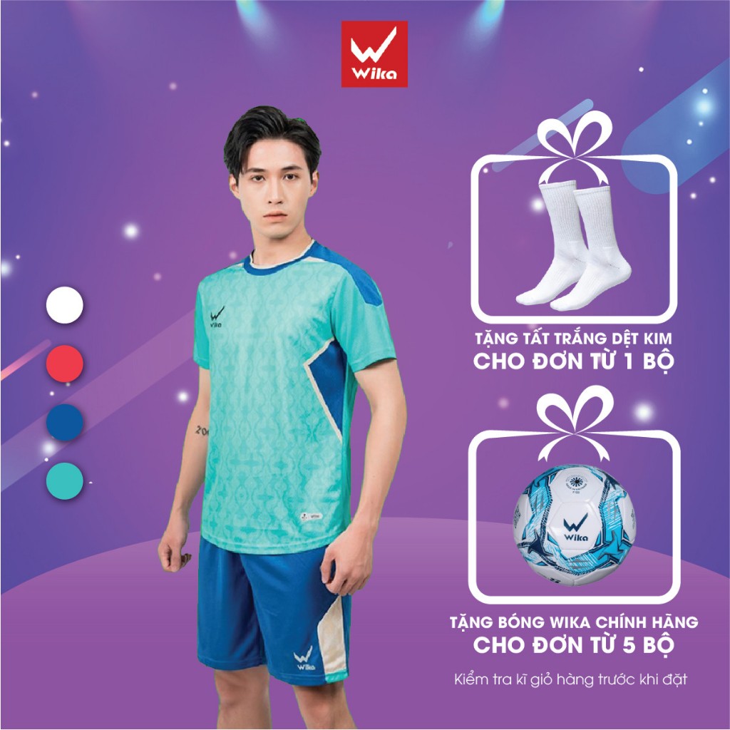 Bộ Quần Áo Đá Bóng Wika Tracer Kết Cấu Vải Mềm Mịn, Thoáng Thí Thấm Hút Tốt