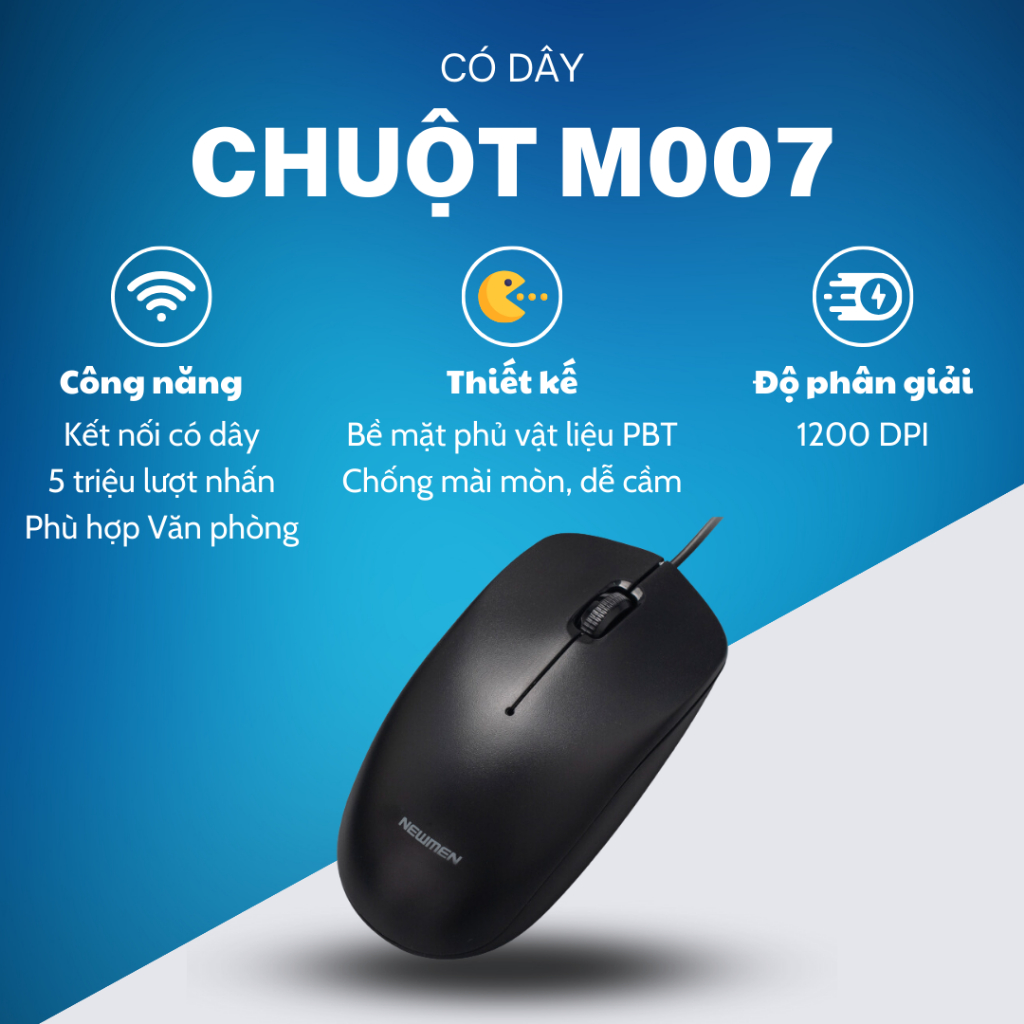 Chuột Newmen M007 - Có dây, Văn phòng, Giải trí