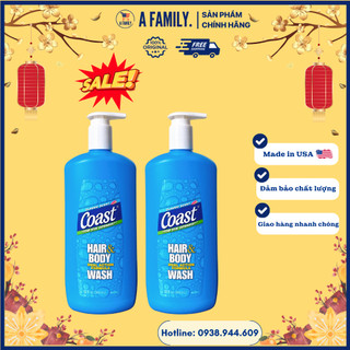 Sữa Tắm Gội COAST chai 946ml - Hàng Nhập Chính Hãng