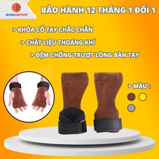 Găng Tay Tập Gym Chính Hãng Găng Tay Gym Nam Chất Liệu Da Êm Ái Tăng Khả Năng Cầm Nắm Lifting Grips Cleacco BORO SPORT