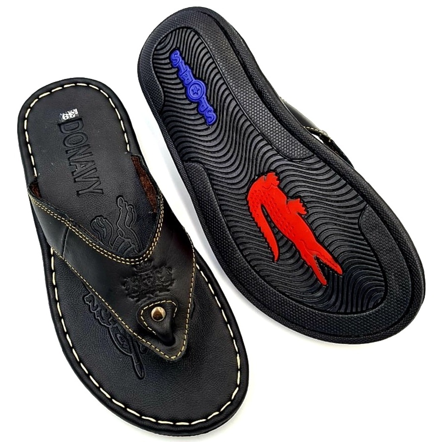 Dép kẹp nam da bò 100%, may full quai Handmade rất chắc chắn, donavykepvuongmien