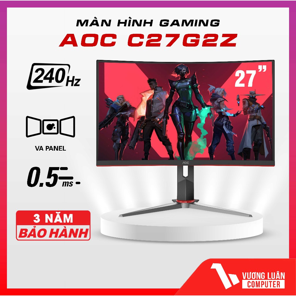 Màn hình 240Hz AOC chuyên game C27G2Z/74 (27inch 240Hz / 0.5ms ) | BigBuy360 - bigbuy360.vn