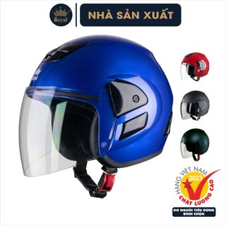 Mũ Bảo Hiểm 3/4 Royal M01 Chính Hãng Cho Nam Và Nữ, Nón Bảo Hiểm Royal Có Kính 3/4 Cao Cấp Bảo Hành 12 Tháng