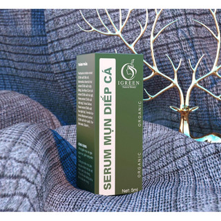 Serum mụn diếp cá igreen – giảm mụn ẩn, mụn viêm, mụn trứng cá,...giảm thâm, se khít lỗ chân lông