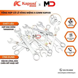 Cờ lê vòng miệng Kapusi 29- 32mm hàng chính hãng, Cờ lê xoay 360 độ, chất liệu thép CRV cao cấp, đầy đủ kích cỡ, đa năng