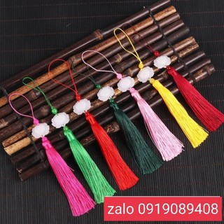 Dây treo tua rua liên hoa ngọc bội hoa sen trần tình lệnh móc khóa treo sáo cổ trang tam sinh tam thế