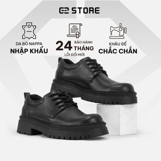 Giày tây nam G2 Chunky derby tăng chiều cao 5,5cm giày da công sở trẻ trung từ da bò cao cấp khâu đế