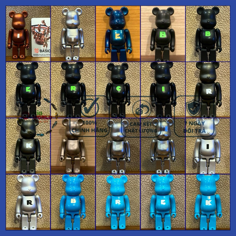 Chú gấu "bụng phệ" Bearbrick Basic 100%. MS: 02.