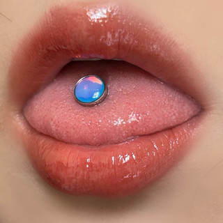 Khuyên lưỡi đá màu hologram