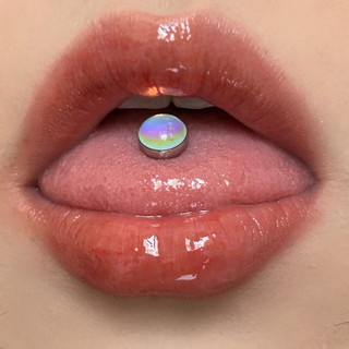 Khuyên lưỡi đá màu hologram