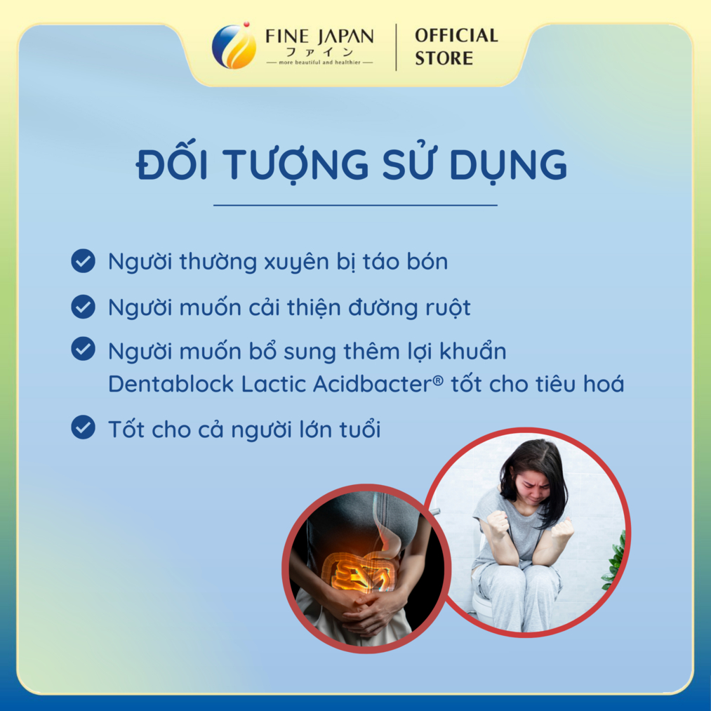 Thạch Chất Xơ & Lợi Khuẩn Fine Japan Dietary Fiber Jelly 20 thanh