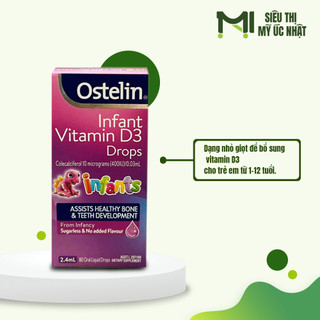 Ostelin Vitamin D3 Liquid Kids dạng nước của Úc 20ml
