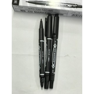 COMB 3 Bút lông dầu đen kim 2 đầu MO-120-MC-BLD00002-3