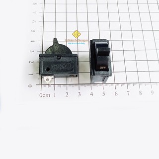 5 chiếc công tắc máy sấy tóc 10A250V loại ngang (màu đen)