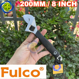 Mỏ lết tay cầm bọc nhựa fulco sw-08 loại 8 inch dài 200mm