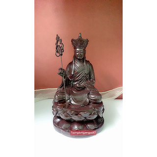 Tượng ngài địa tạng vương bồ tát nâu cao 16 cm