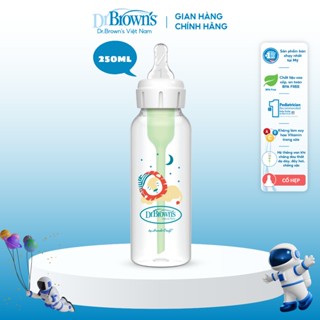 Bình sữa cổ hẹp Dr.Brown's Deco nhựa PP Option Plus 250ml- 81105