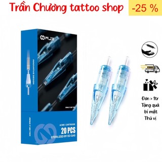 Kim xăm máy pen tattoo - kim đạn đánh bóng tô màu - 5 rm đến 27 rm - m1- kim wjx hộp 20 cái siêu sắc bén
