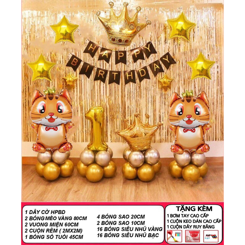 Combo Sinh Nhật Bé Trai - Gái Tuổi Mèo 2024