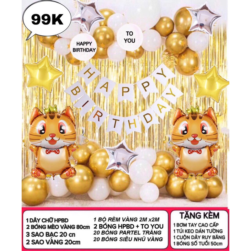 Combo Sinh Nhật Bé Trai - Gái Tuổi Mèo 2024