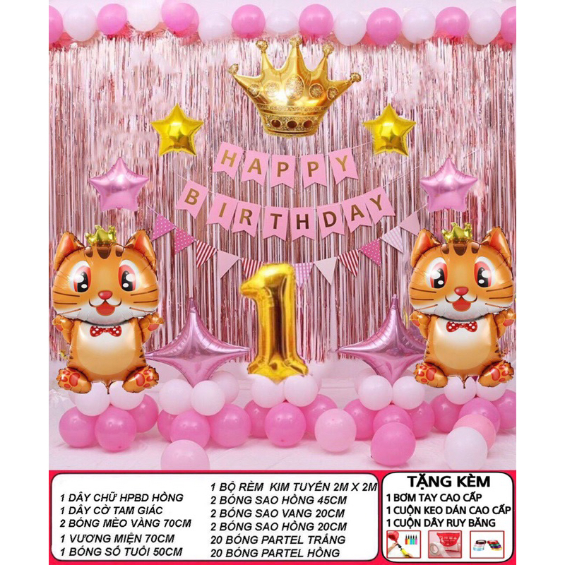 Combo Sinh Nhật Bé Trai - Gái Tuổi Mèo 2024
