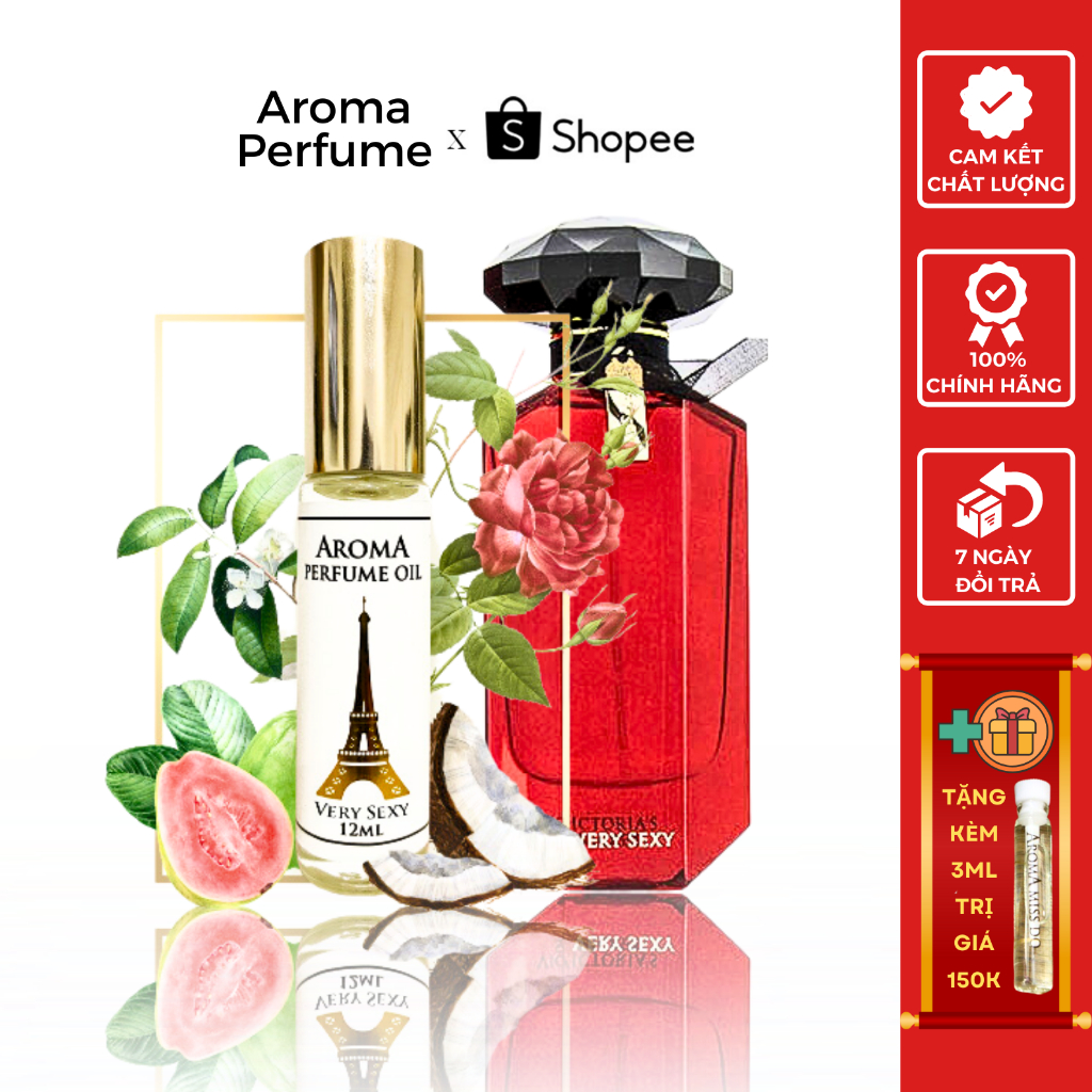 Dat Nen Xo Dua Nước Hoa Nữ Aroma Very Sexy Nữ Tính Siêu Thơm Ngọt Ngào, Quyến Rũ 12Ml