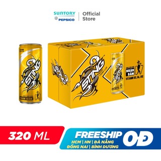 Thùng 24 Lon Nước Tăng Lực Sting Vàng (320ml/lon)