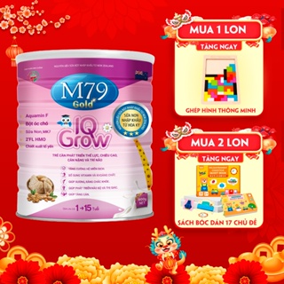 Sữa bột M79 Gold IQ Grow 900g. Bổ sung vitamin và khoáng chất tăng cường