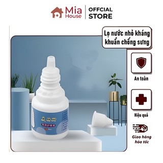 Lọ nước nhỏ kháng khuẩn chống sưng sau bấm lỗ tai cho người mới xỏ khuyên xong - giải pháp chăm sóc tai sau bấm