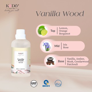 Tinh Dầu Nước Hoa KODO Vanilla Wood - Làm Thơm Phòng, Không Gian, Quần Áo - Signature Collection - 10/50/100ml