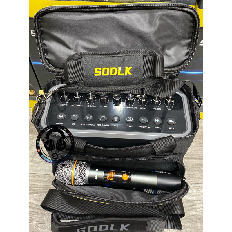 Loa SODLK S1314 công suất 200w - loa công nghệ karaoke - 2 micro - pin 24000mah | loa siêu trầm