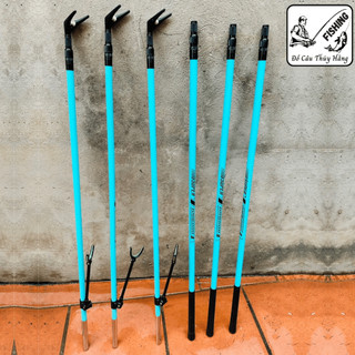 Chống cần , gác cần và cán vợt xúc cá mc fishing super carbon chính hãng
