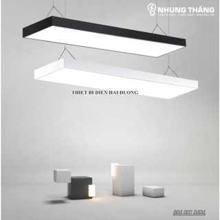 Đèn thả văn phòng 8834 - đèn máng thả trần dạng hộp - kích thước 120 x 30cm - ánh sáng trắng phù hợp mọi không gian