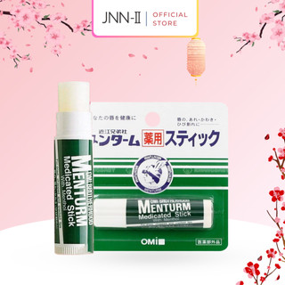 Son dưỡng Omi Brotherhood Menturm Medicated Stick dưỡng môi giúp chống môi khô nứt nẻ 4g Nhật Bản chính hãng | Jnn2.vn