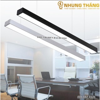 Đèn thả văn phòng 8834 - đèn máng thả trần dạng hộp - kích thước 120 x 10cm - ánh sáng tr