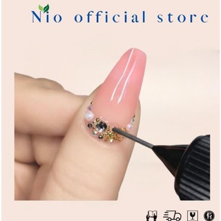 đá nhựa khay 12 mầu ( phụ kiện nail mi )