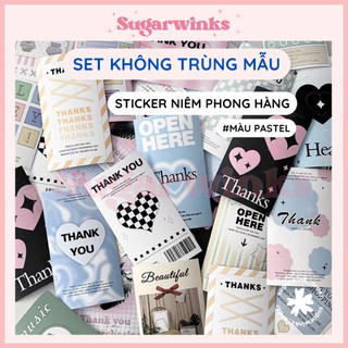 ♡ set 30 sticker niêm phong mix mẫu không trùng #np-pastel