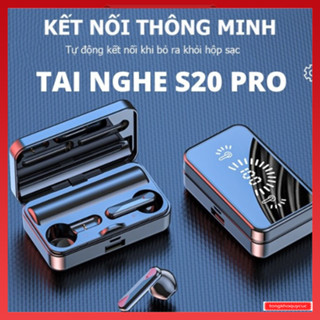 Tai nghe Gaming không dây S20 PRO TWS bluetooth chống thấm nước có hộp sạc,Âm Thanh Vòm 9D Bảo Hành 12 Tháng 